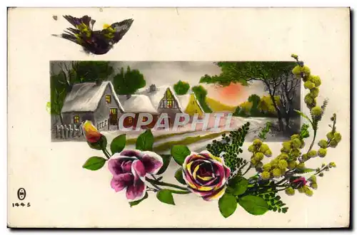 Cartes postales Fantaisie Fleurs