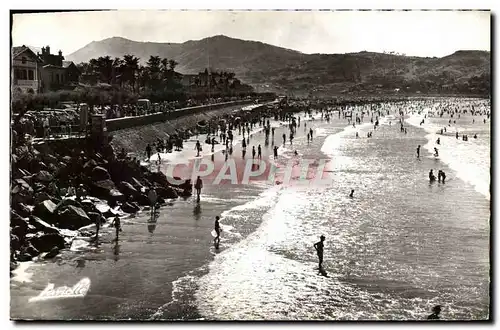 Cartes postales moderne Hendaye Plage a Contre au Fond L'Espagne
