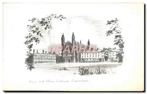 Cartes postales moderne King&#39s and Clare College Cambridge