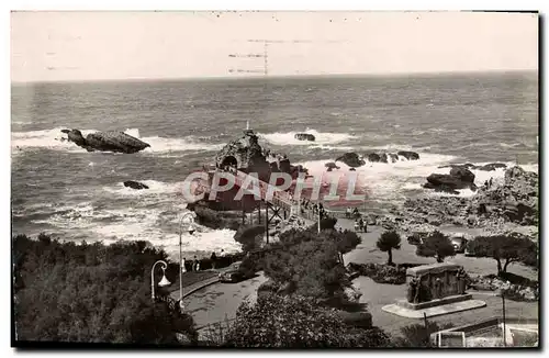 Cartes postales moderne Biarritz Le Rocher et L'Esplanade de la Vierge