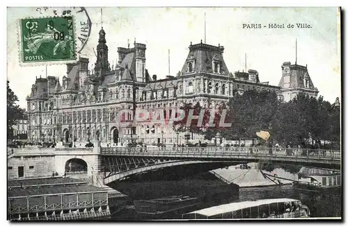 Cartes postales Paris Hotel de Ville