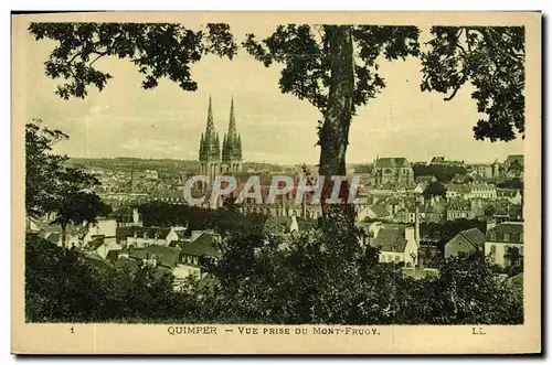 Ansichtskarte AK Quimper Vue Prise Du Mont Frugy