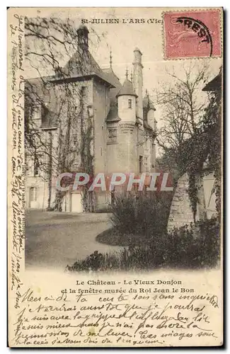 Cartes postales Saint Julien l&#39Ars Le Chateau Le Vieux Donjon et la Fenetre Muree du Roi Jean le Bon