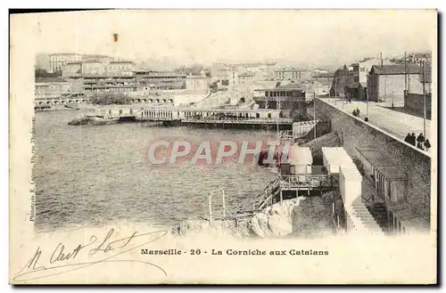 Ansichtskarte AK Marseille La Corniche Aux Catalans