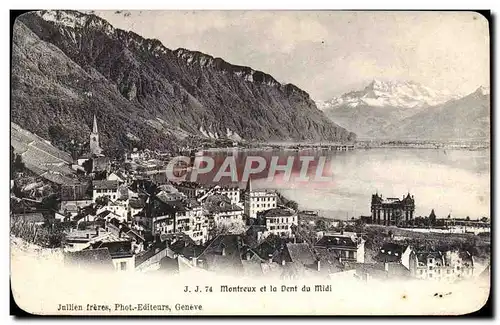 Cartes postales Montreux et la Dent du Midi