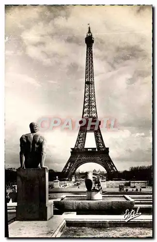 Cartes postales moderne Paris La Tour Eiffel vue des jardins du Palais de Chaillot