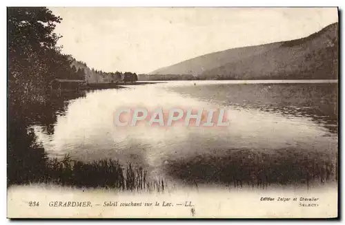 Ansichtskarte AK Gerardmer soleil Couchant sur le Lac