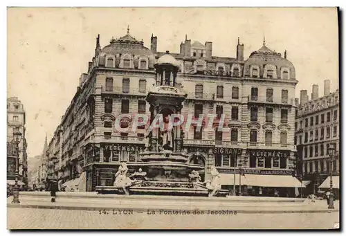 Cartes postales Lyon La Ponteine des Jaoobins