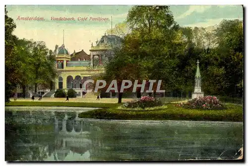 Cartes postales Amsterdam Vondelpark Cafe Pavilljoen
