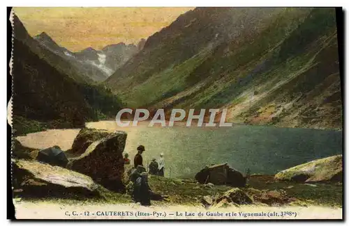 Cartes postales Cauterets Le lac de Gaube et le Vignemale