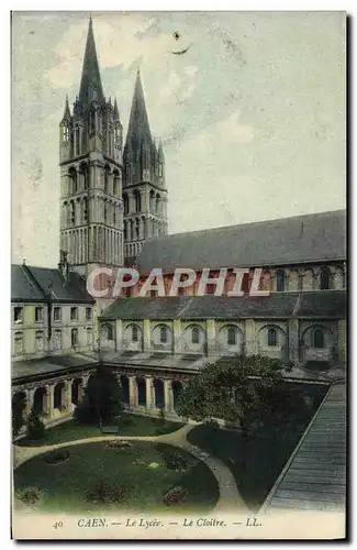 Cartes postales Caen Le Lycee Le cloitre