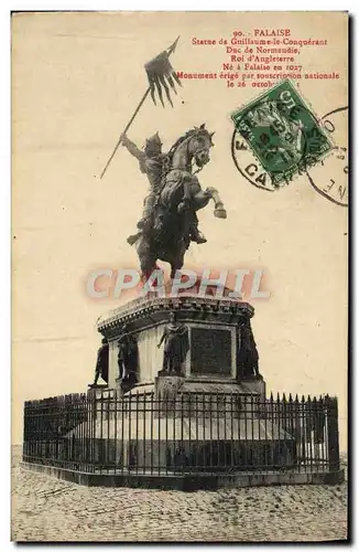 Cartes postales Falaise Statue de Guillaume le Conquerant