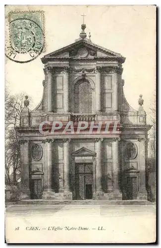 Cartes postales Caen L'Eglise Notre Dame