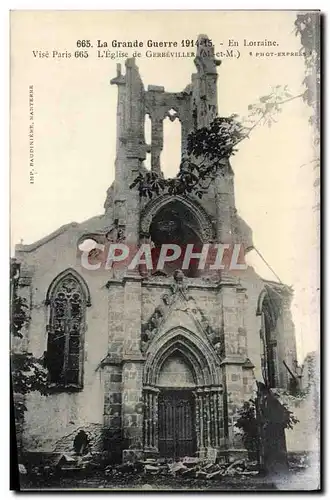 Cartes postales Eglise de Gerbeviller