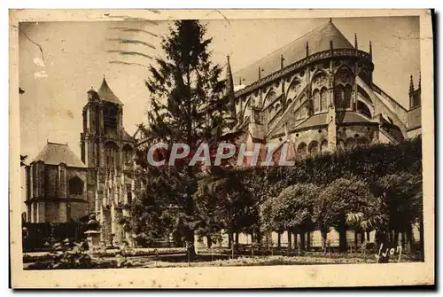 Ansichtskarte AK Bourges La cathedrale vue du ajrdin public