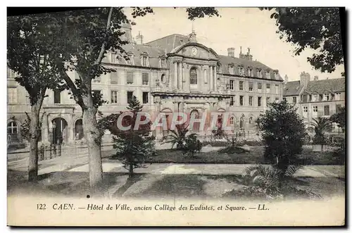 Ansichtskarte AK Caen Hotel de Ville Ancien College des Eudistes et Square