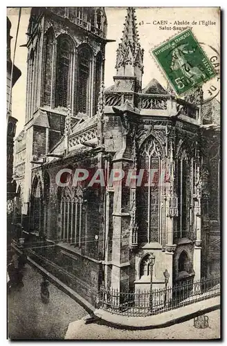 Cartes postales Caen L'Abbaye de L'Eglise Saint Sauveur
