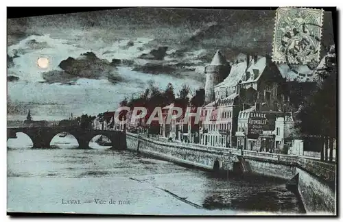 Cartes postales Laval Vue De Nuit
