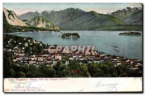 Cartes postales Lago Maggiore Stresa vista del collegio Rosmini