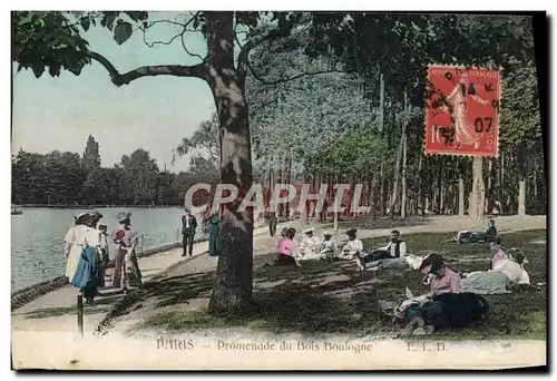 Cartes postales Paris Promenade du Bois Boulogne