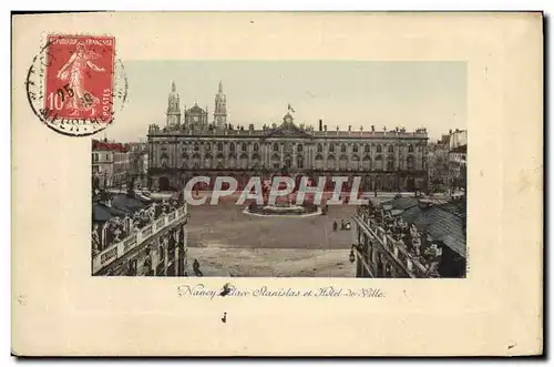 Cartes postales Nancy Place Sanislas Et Hotel De Yille