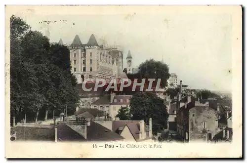 Cartes postales Pau Le Chateau Et Le Parc