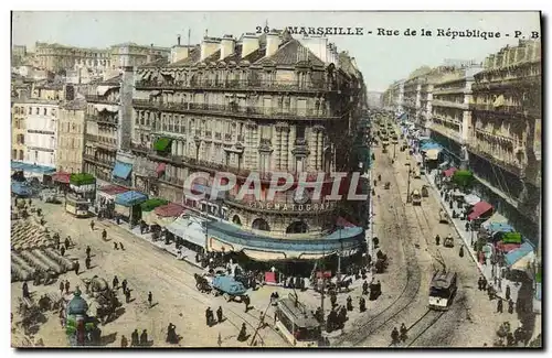 Cartes postales Marseille Rue De La Republique