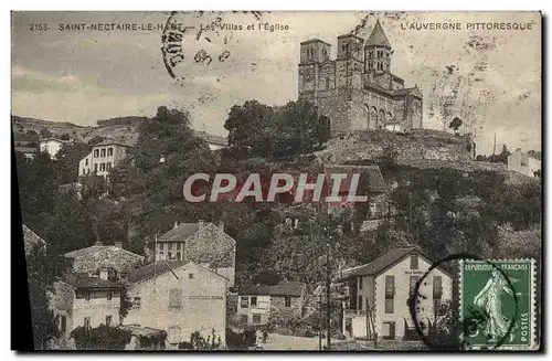 Cartes postales Saint Nectaire Le Hart Les Villas Et l&#39Eglise