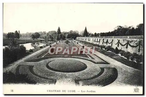 Ansichtskarte AK Chateau Du Lude Les Jardins