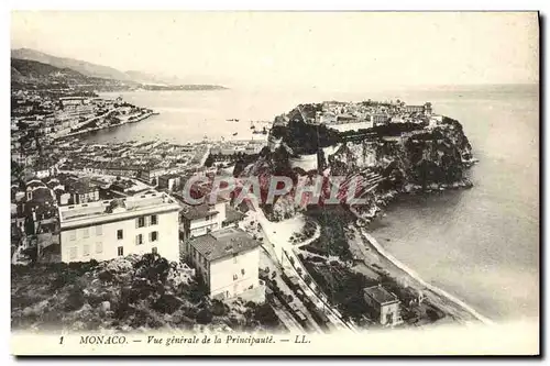 Cartes postales Monaco Vue Generale De La Prinicipaute