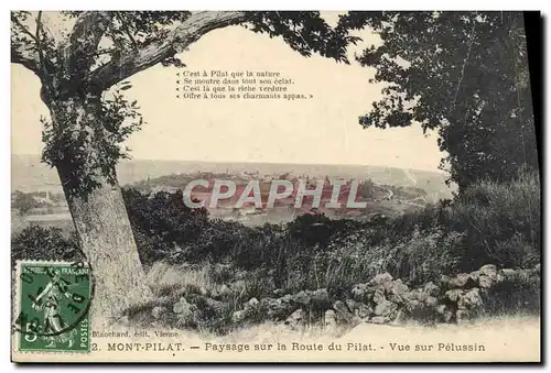 Cartes postales Mont Pilat Paysage Sur La Route Du Pilat Vue Sur Pelussin