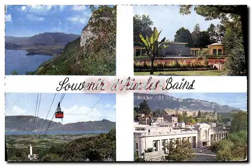 Cartes postales moderne Souvenir D'Aix Les Bains Bout du lac Le parc Teleferique Etablissement thermal