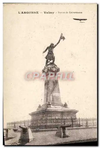 Cartes postales L&#39Argonne Valmy Statue De Kellermann Militaria