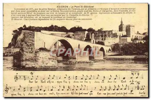 Cartes postales Avignon Le Pont St Benezet