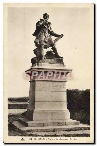 Cartes postales St Malo Statue De Jacques Cartier