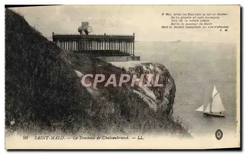 Cartes postales Saint Malo Le Tombeau De Chateaubriand