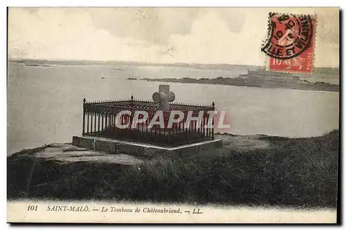 Cartes postales Saint Malo Le Tombeau De Chateaubriand