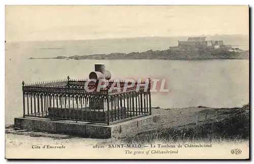 Ansichtskarte AK Saint Malo Le Tombeau De Chateaubriand