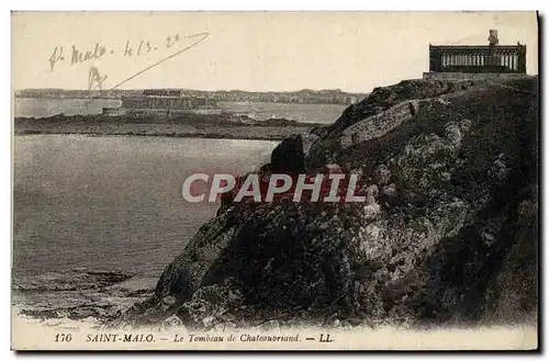 Ansichtskarte AK Saint Malo Le Tombeau De Chateaubriand