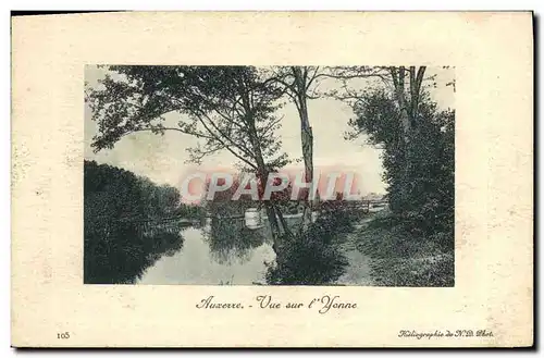 Cartes postales Auxerre vue Sur l'Yonne