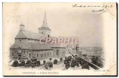 Ansichtskarte AK Granville L&#39Eglise Notre Dame