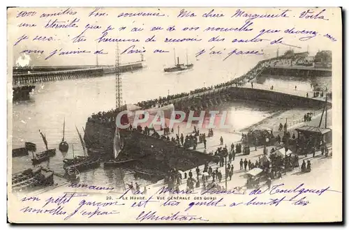 Cartes postales Le Havre Vue Generale Des Quais