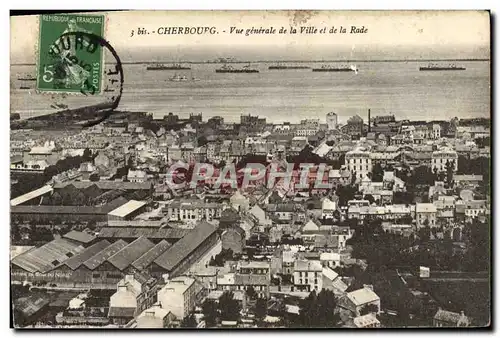 Ansichtskarte AK Cherbourg Vue Generale De La Ville Et De La Rade