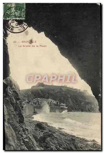 Cartes postales Granville La Grotte De La Plage