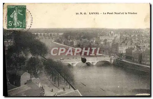 Cartes postales Laval Le Pont Neuf Et Le Viaduc