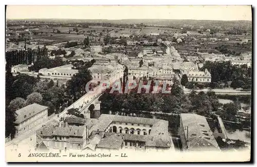 Cartes postales Angouleme Vue Vers Saint Cybard