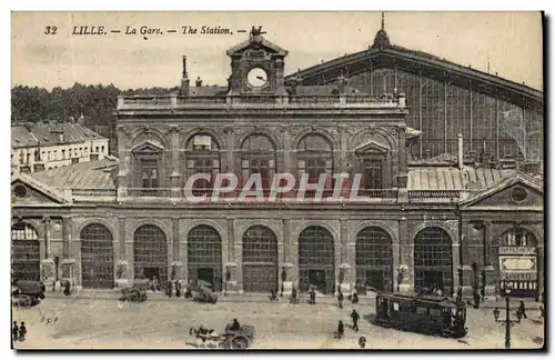 Cartes postales Lille La Gare