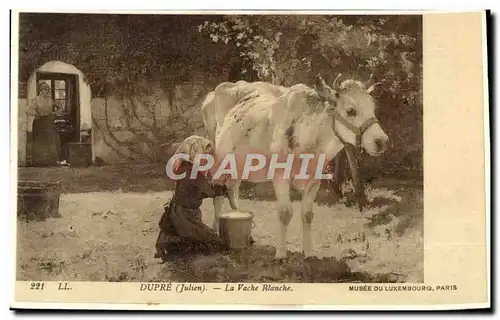 Cartes postales Dupre La Vache Blanche Musee Du Luxembourg Paris