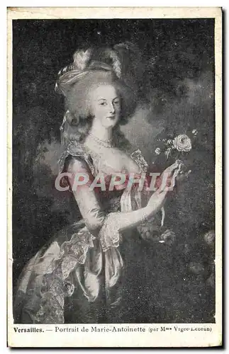 Ansichtskarte AK Versailles Portrait De Marie Antoinette par Mme Vigee Lebrun