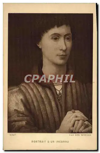 Cartes postales Van Der Weyden Portrait D&#39Un Inconnu